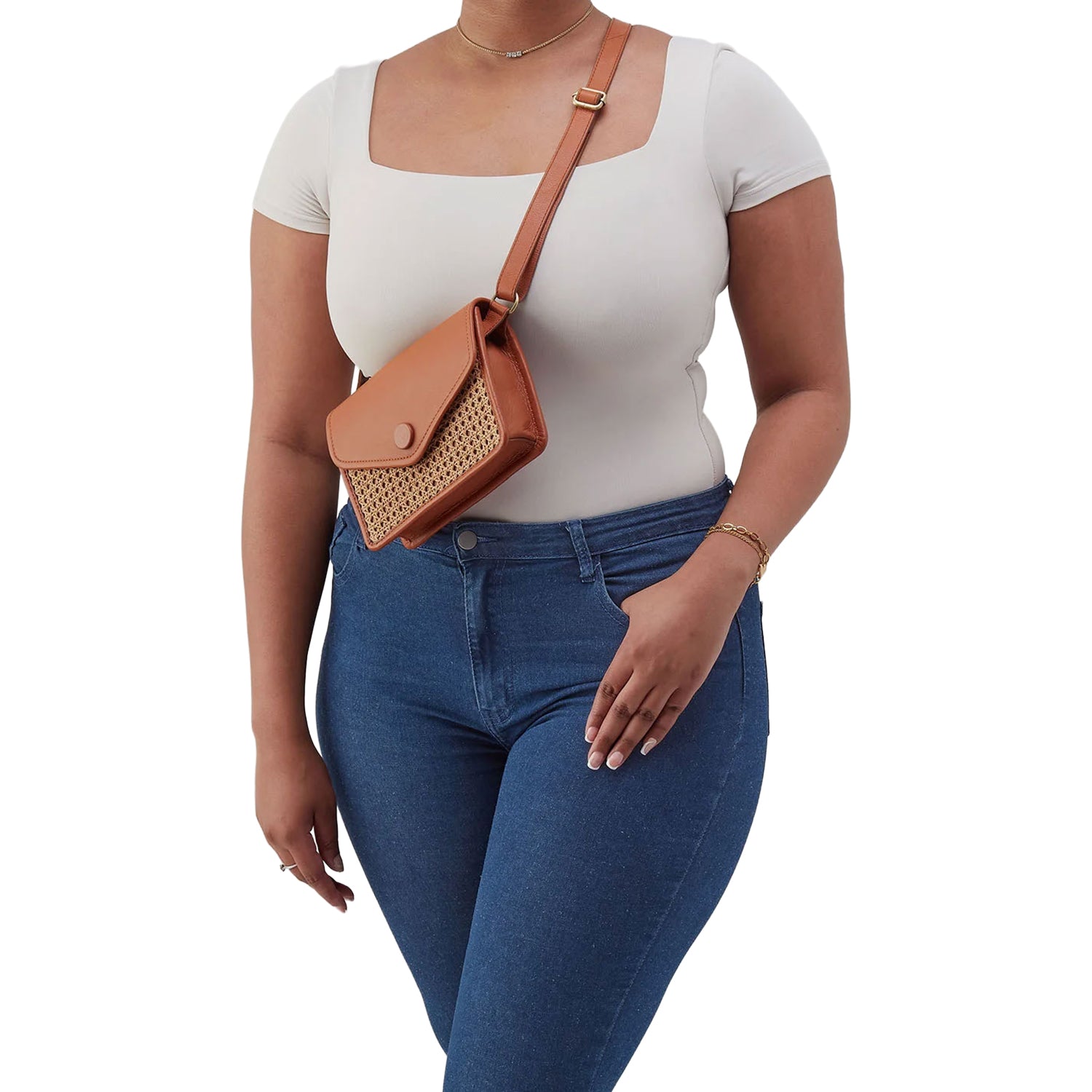 Womens Hobo Hobo International Margot Belt Bag Smooth Burnished Caramel W/Caning Smooth Burnished Caramel w/Caning