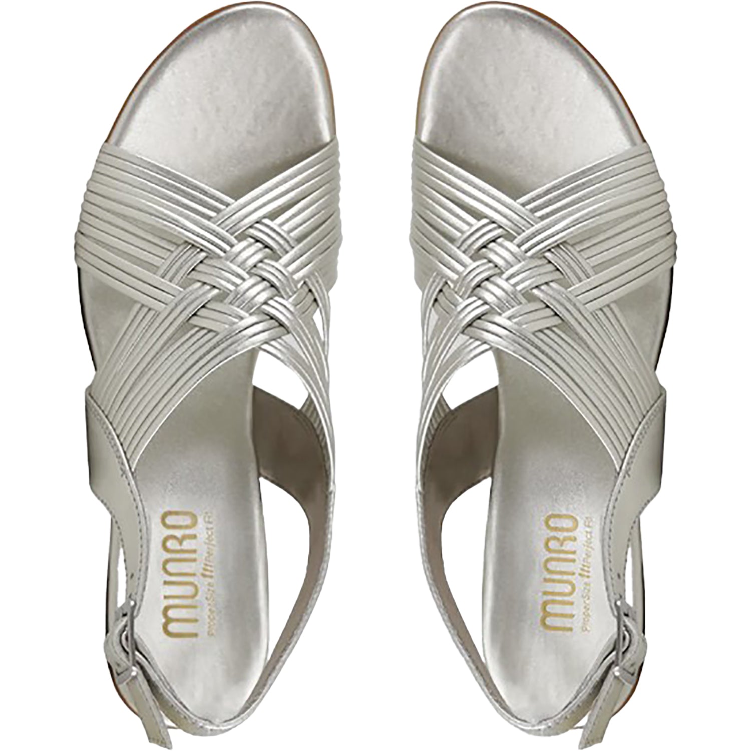Womens Munro Women's Marianna Natural Metallic Natural Metallic