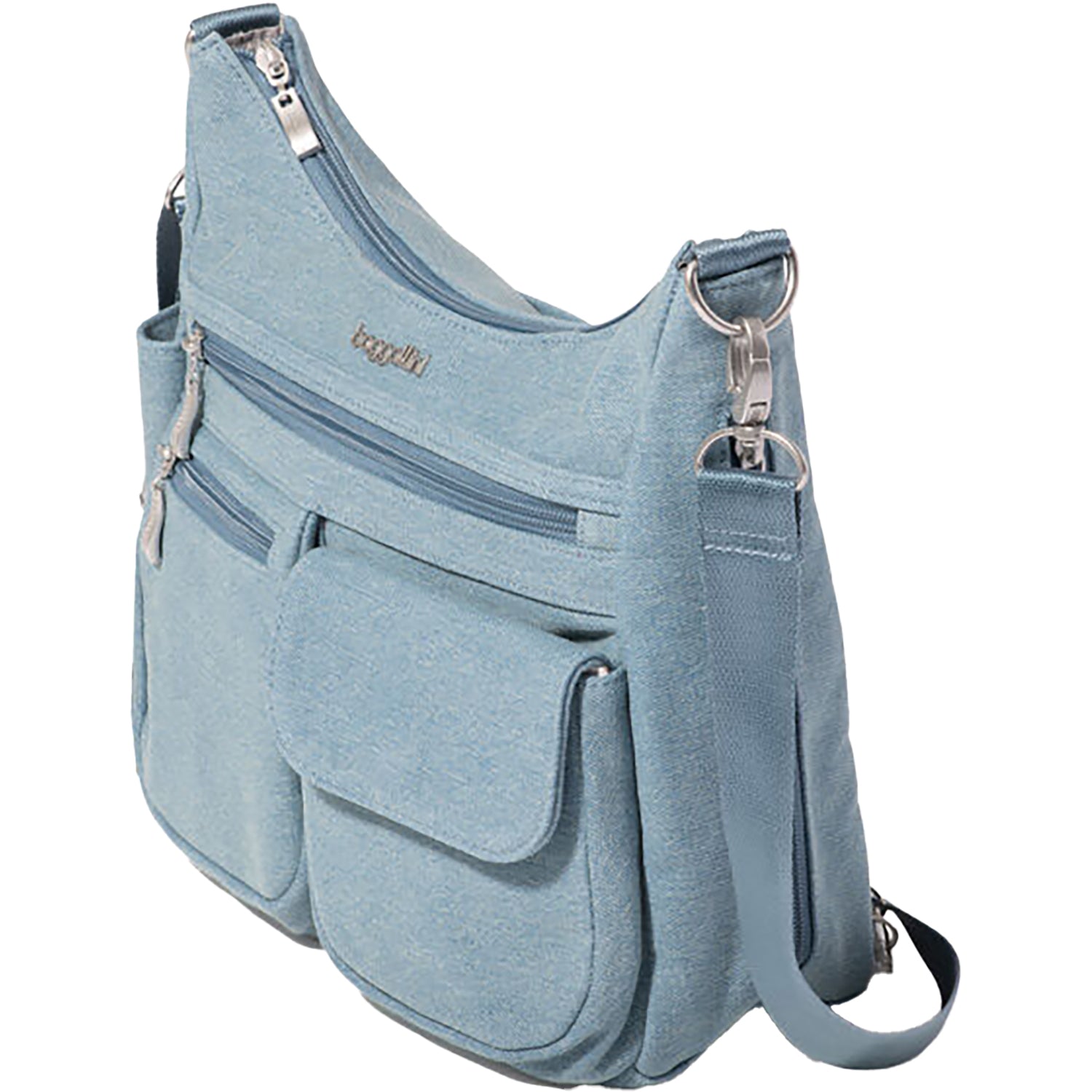 Womens Baggallini Baggallini Modern Everywhere Bag Light Indigo Denim Light Indigo Denim