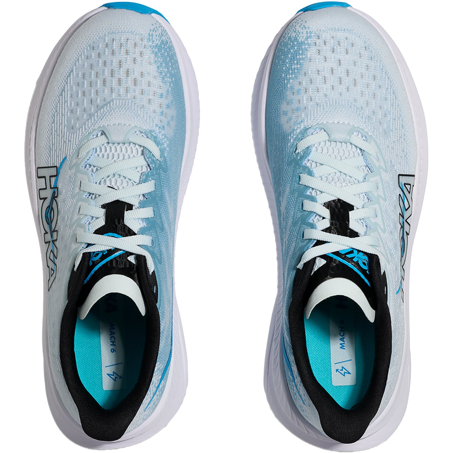 Womens Hoka one one Women's Hoka Mach 6 Tundra Blue/Raindrop Tundra Blue/Raindrop