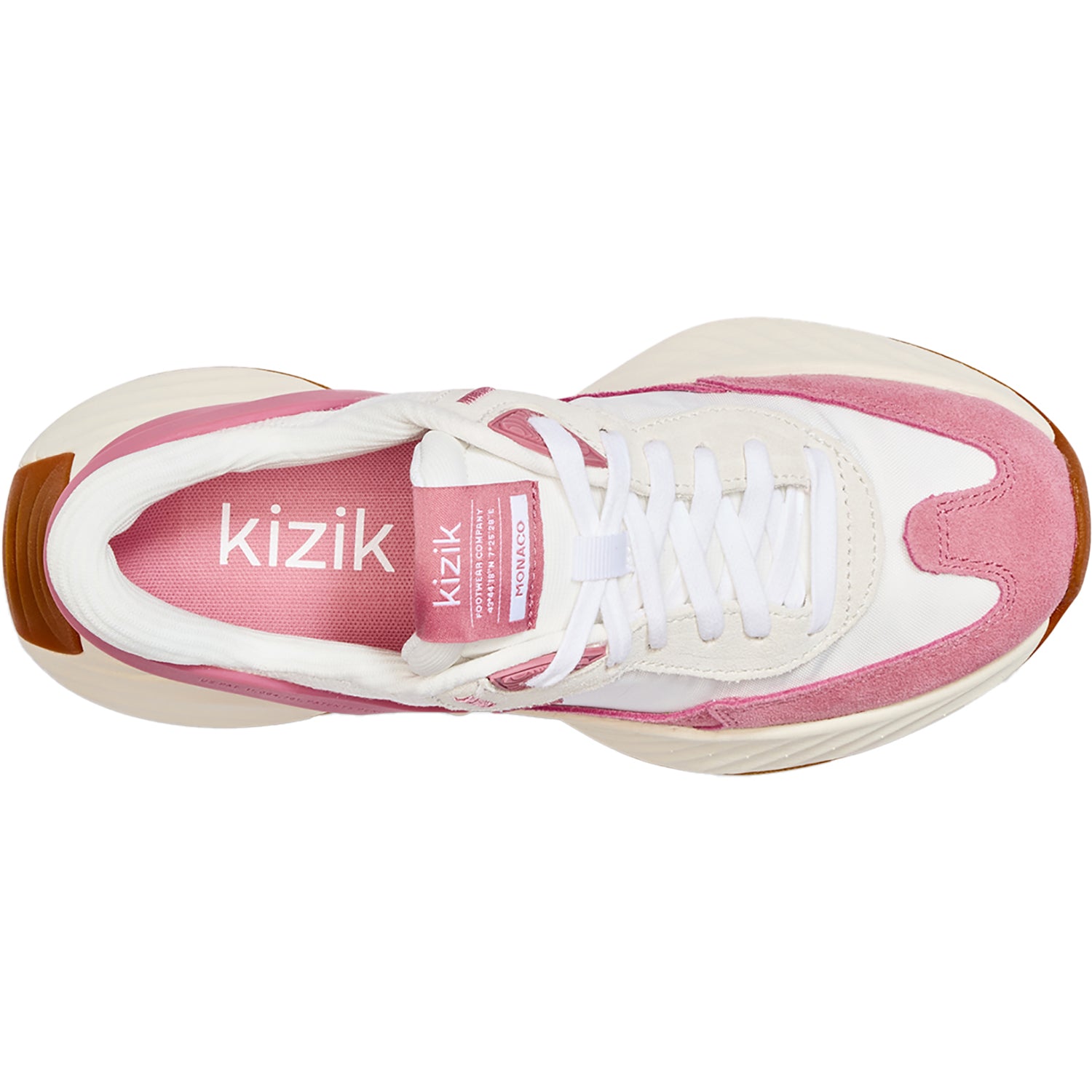 Womens Kizik Women's Kizik Monaco White/Wild Rose White/Wild Rose