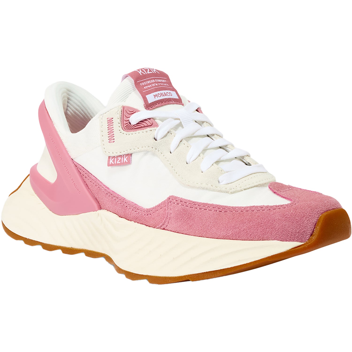 Womens Kizik Women's Kizik Monaco White/Wild Rose White/Wild Rose