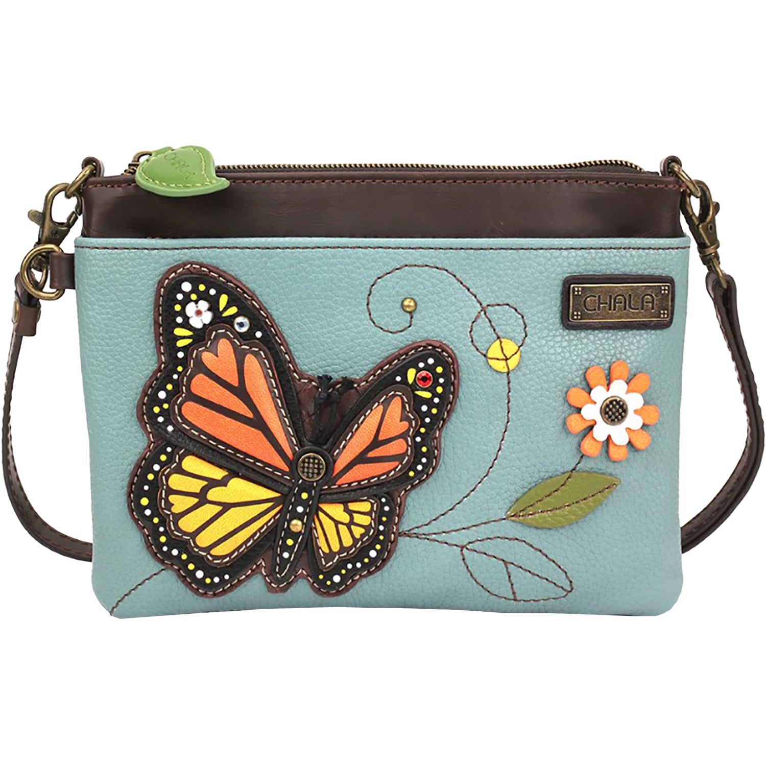 Chala Chala Monarch Butterfly Mini Crossbody Blue Blue