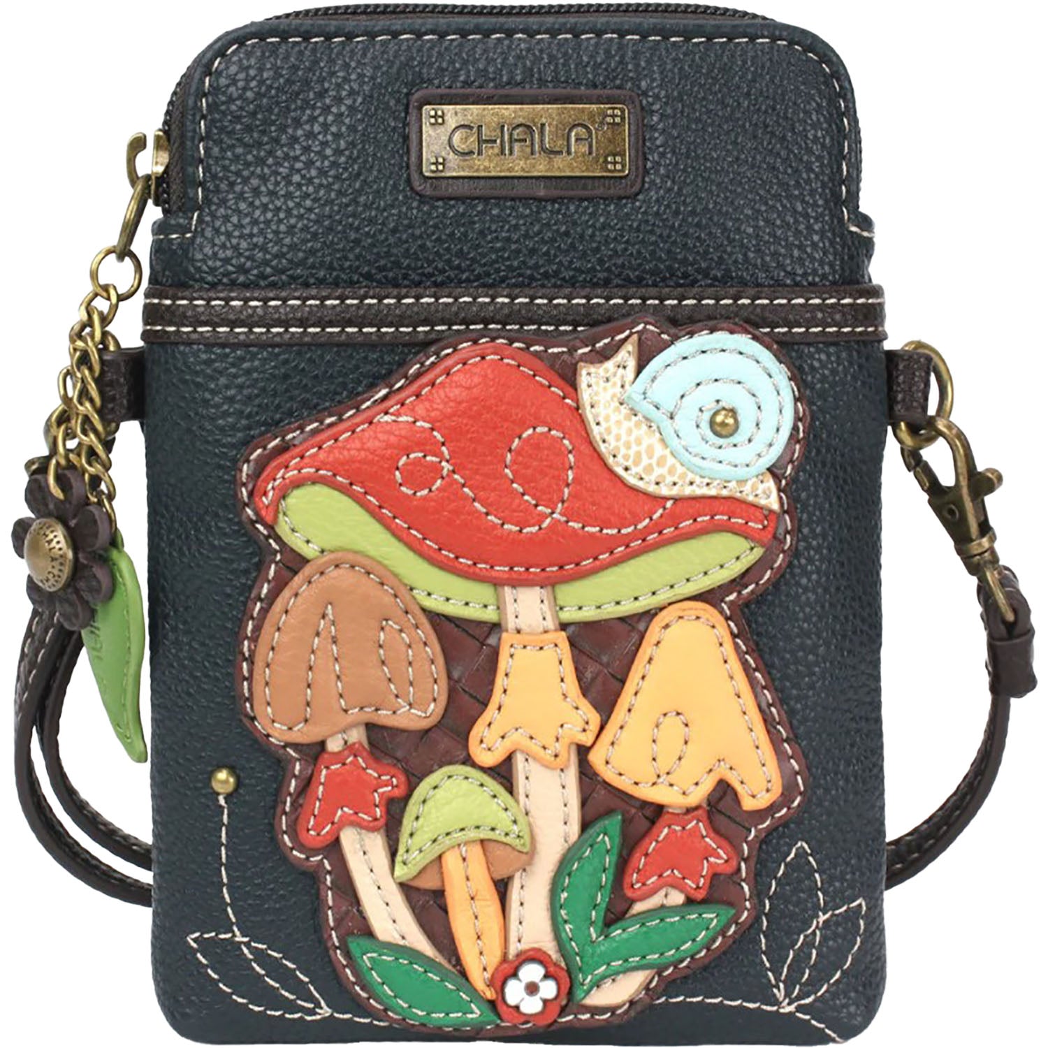 Chala Chala Mushroom Cellphone Crossbody Navy Navy