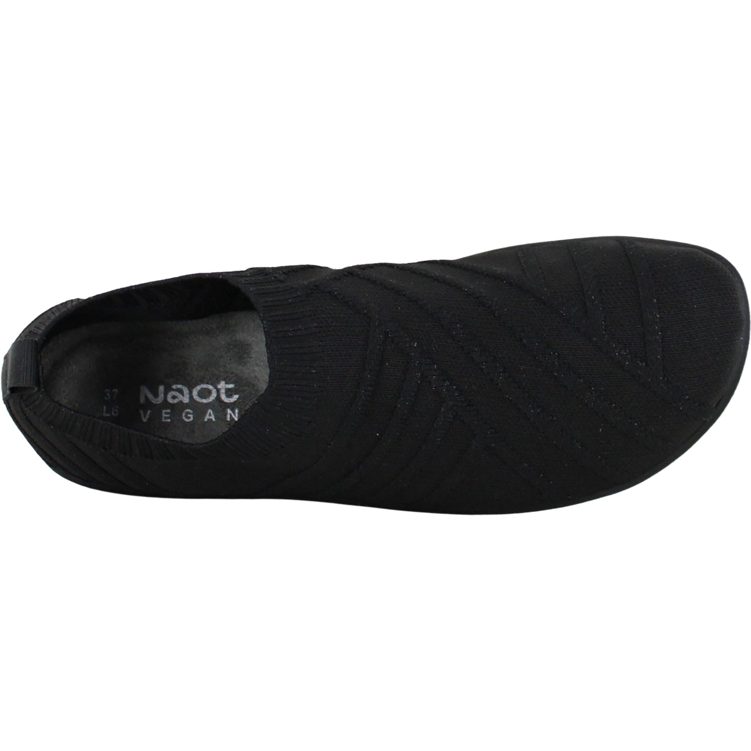 Womens Naot Women's Naot Okahu Black Silver Sparkle Knit Black Silver Sparkle Knit