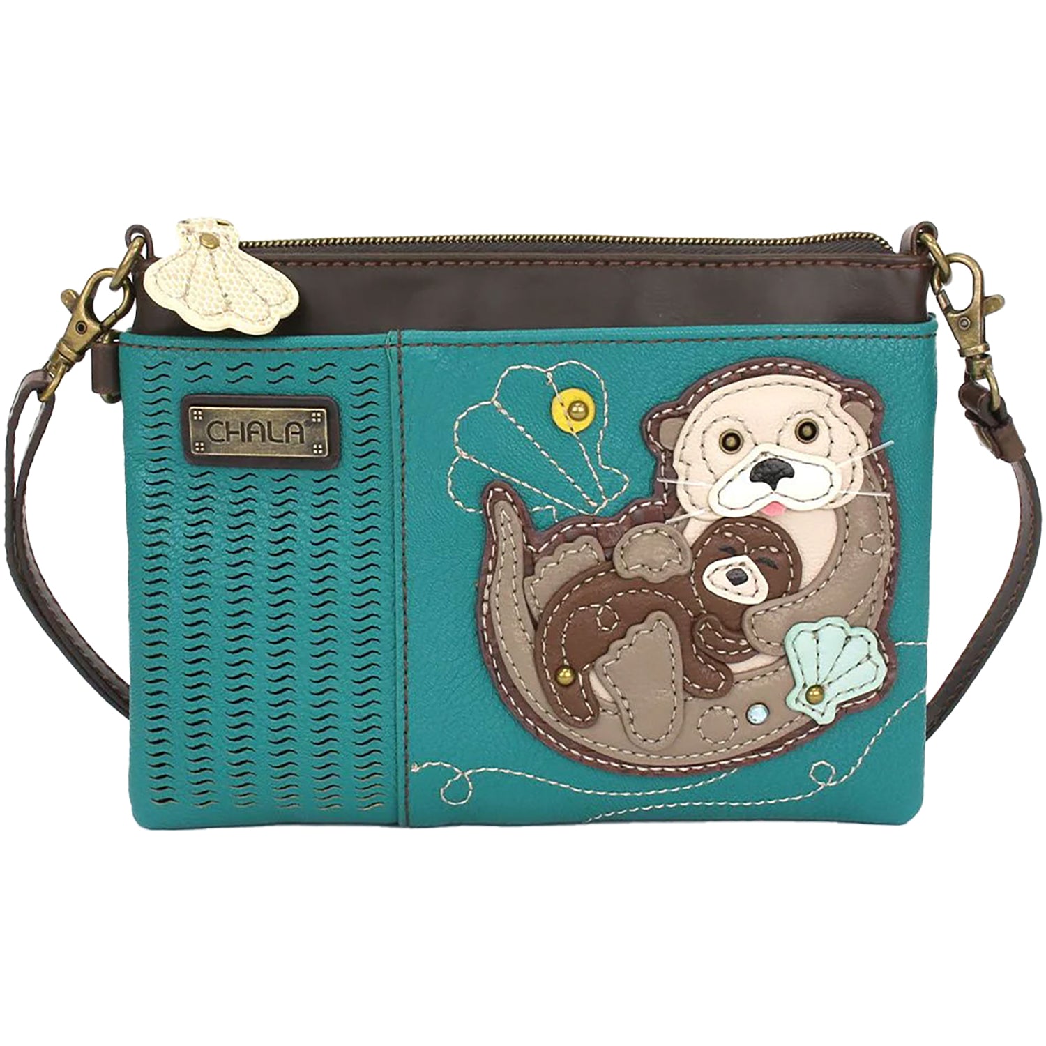Womens Chala Chala Handbags Otter Lazercut Mini Xbody Turquoise Turquoise
