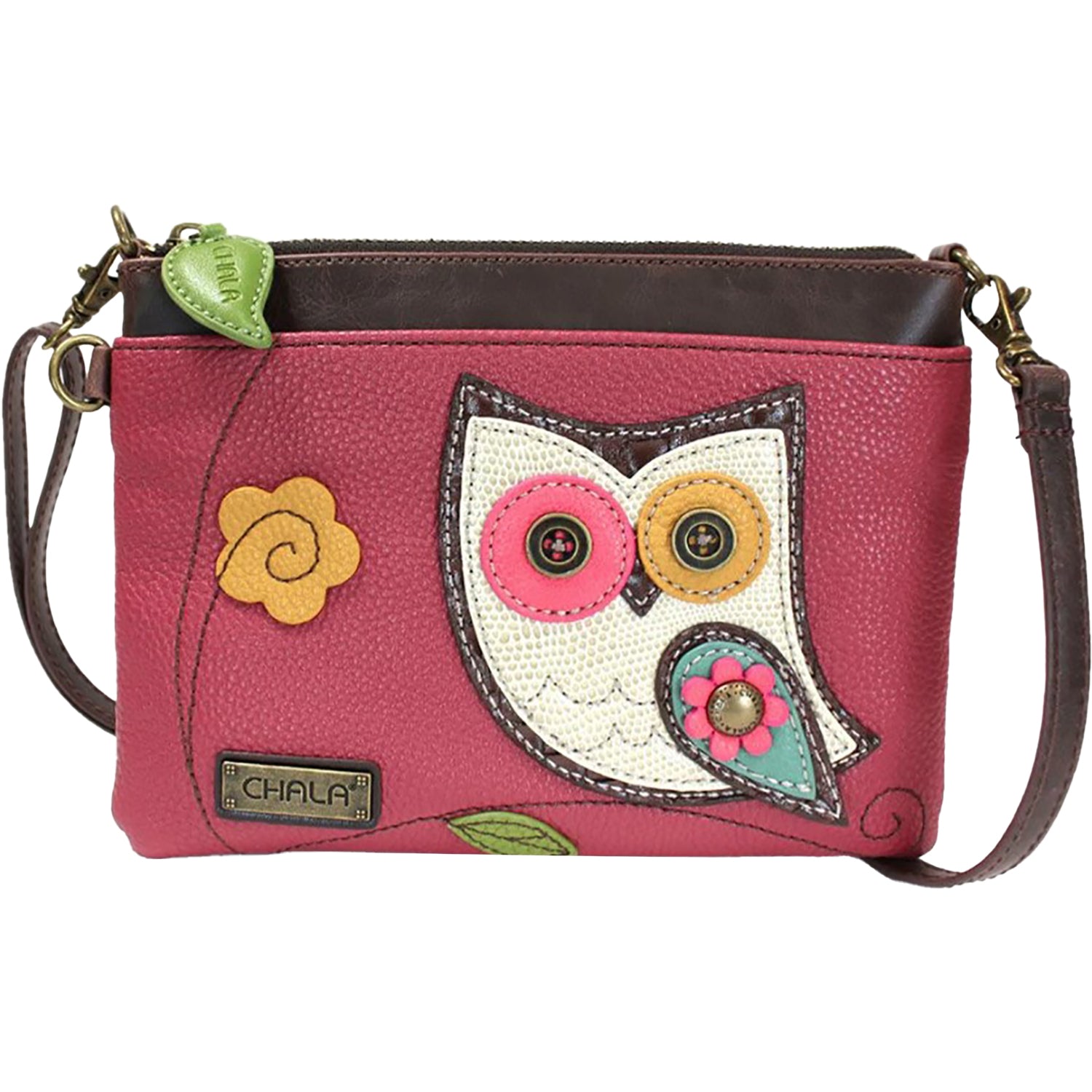 Chala Chala Owl Mini Crossbody Dark Pink Dark Pink