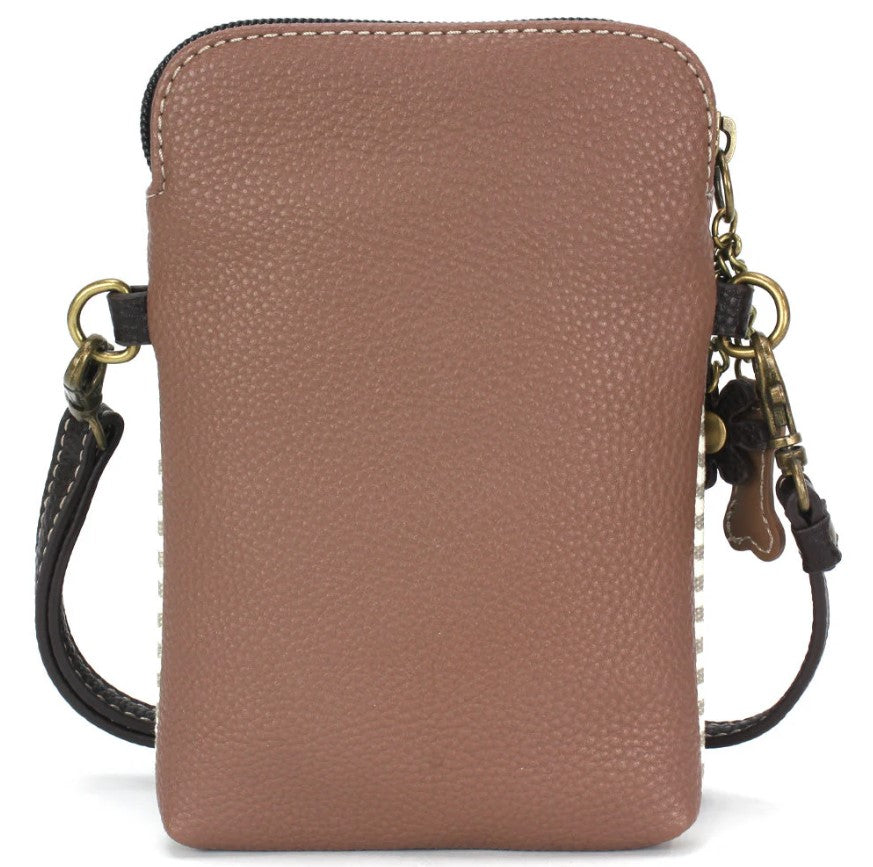 Chala Chala Pawprint Cell Phone Crossbody Gray Stripe Gray Stripe