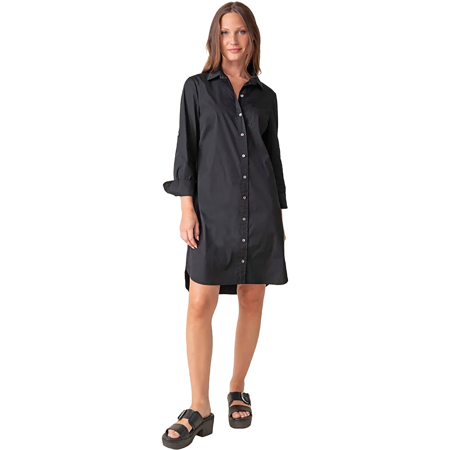 Womens Habitat Women's Habitat Perfect Travel Cafe Dress Black Black