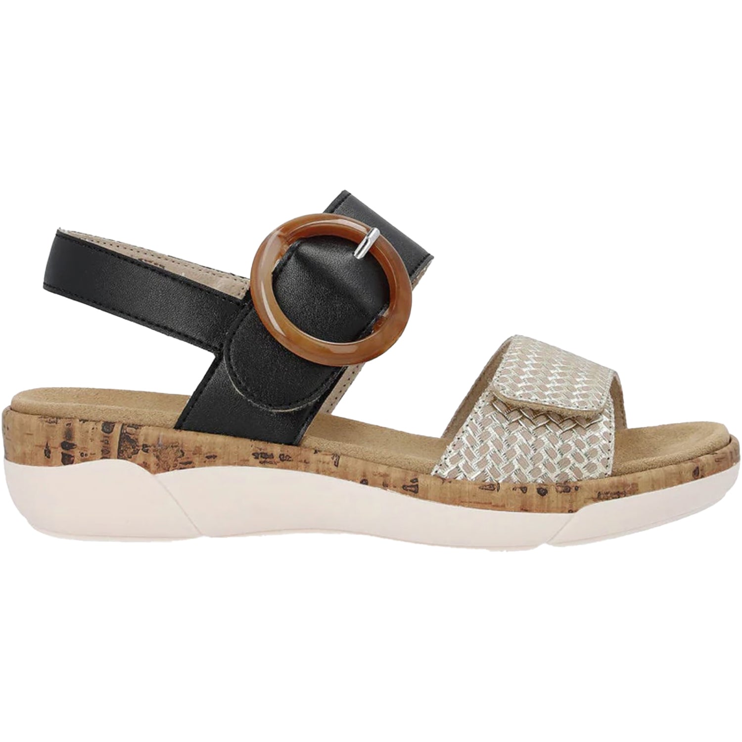 Womens Remonte Women's Remonte R6853-02 Jocelyn 53 Beige/Gold/Schwarz Beige/Gold/Schwarz