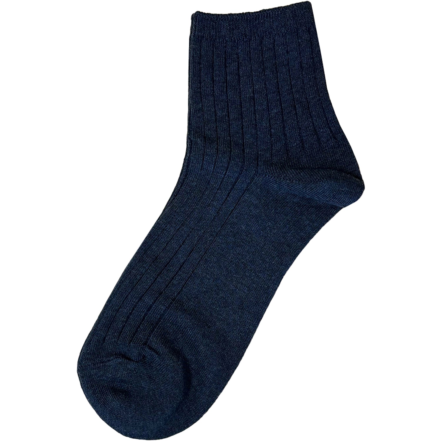 Womens Hot sox Women's Hot Sox Rib Colorblock Ankle  3pk Denim/Grey/Multi Denim/Grey/Multi