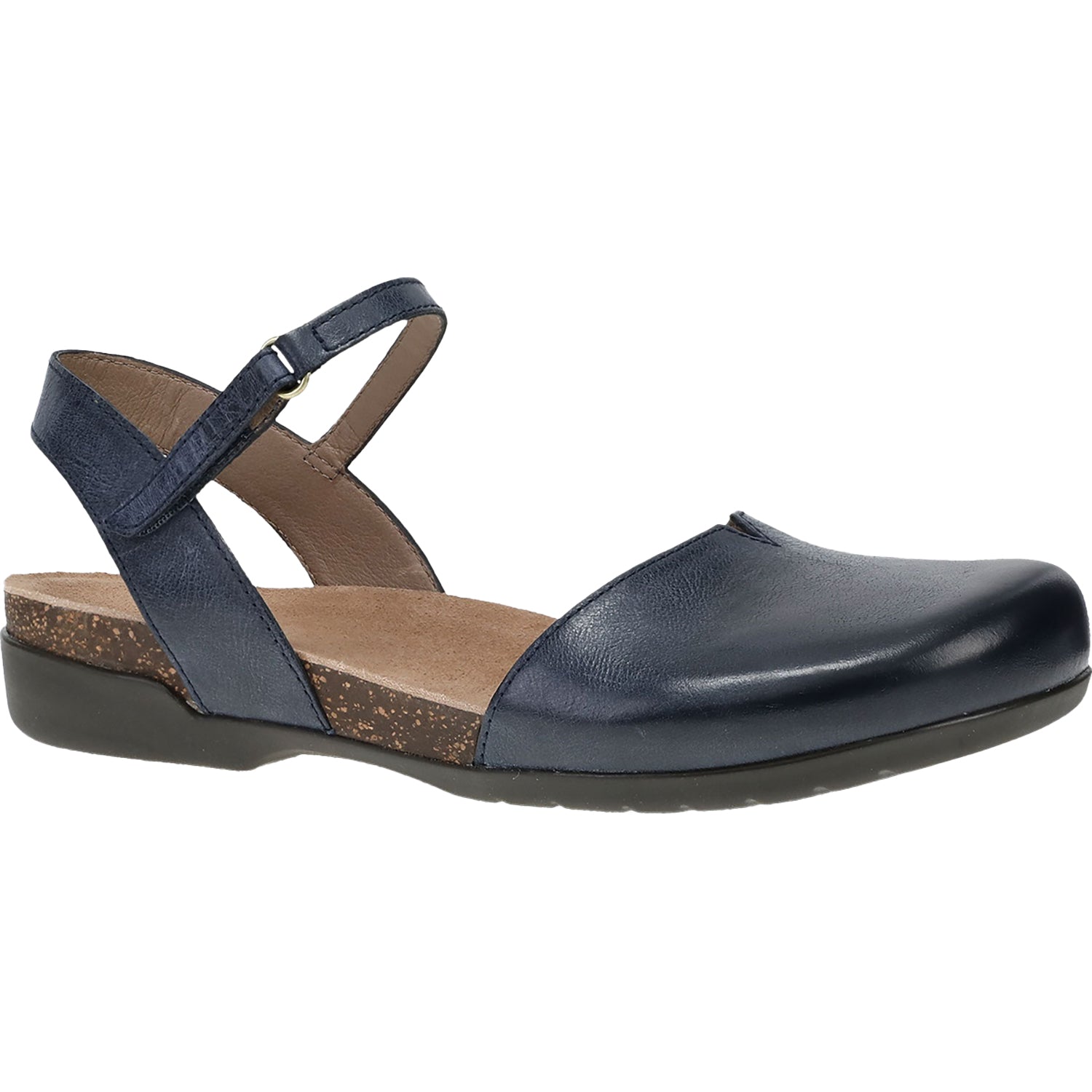 Womens Dansko Women's Dansko Rowan Waxy Burnished Navy Waxy Burnished