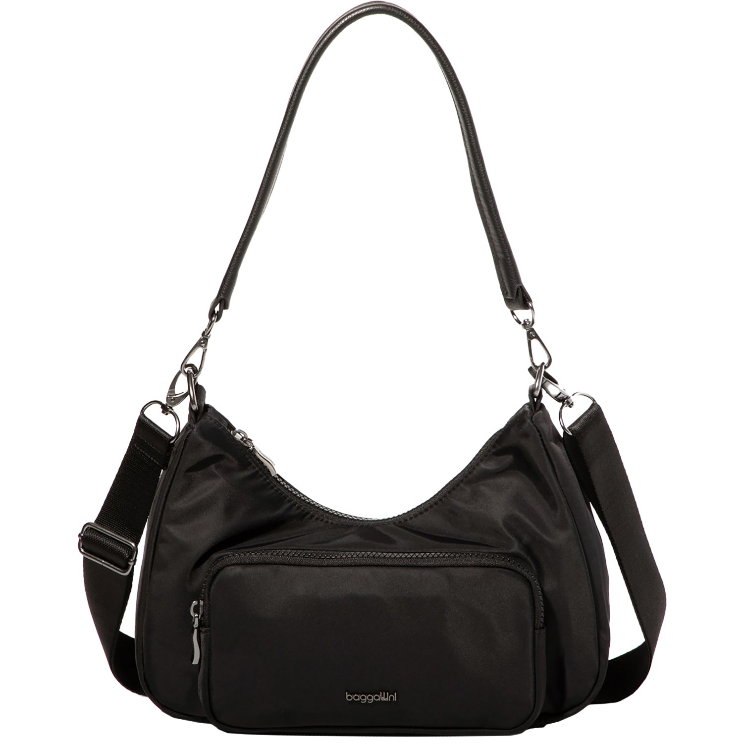 Womens Baggallini Baggallini Savannah Crossbody Black Twill Black Twill
