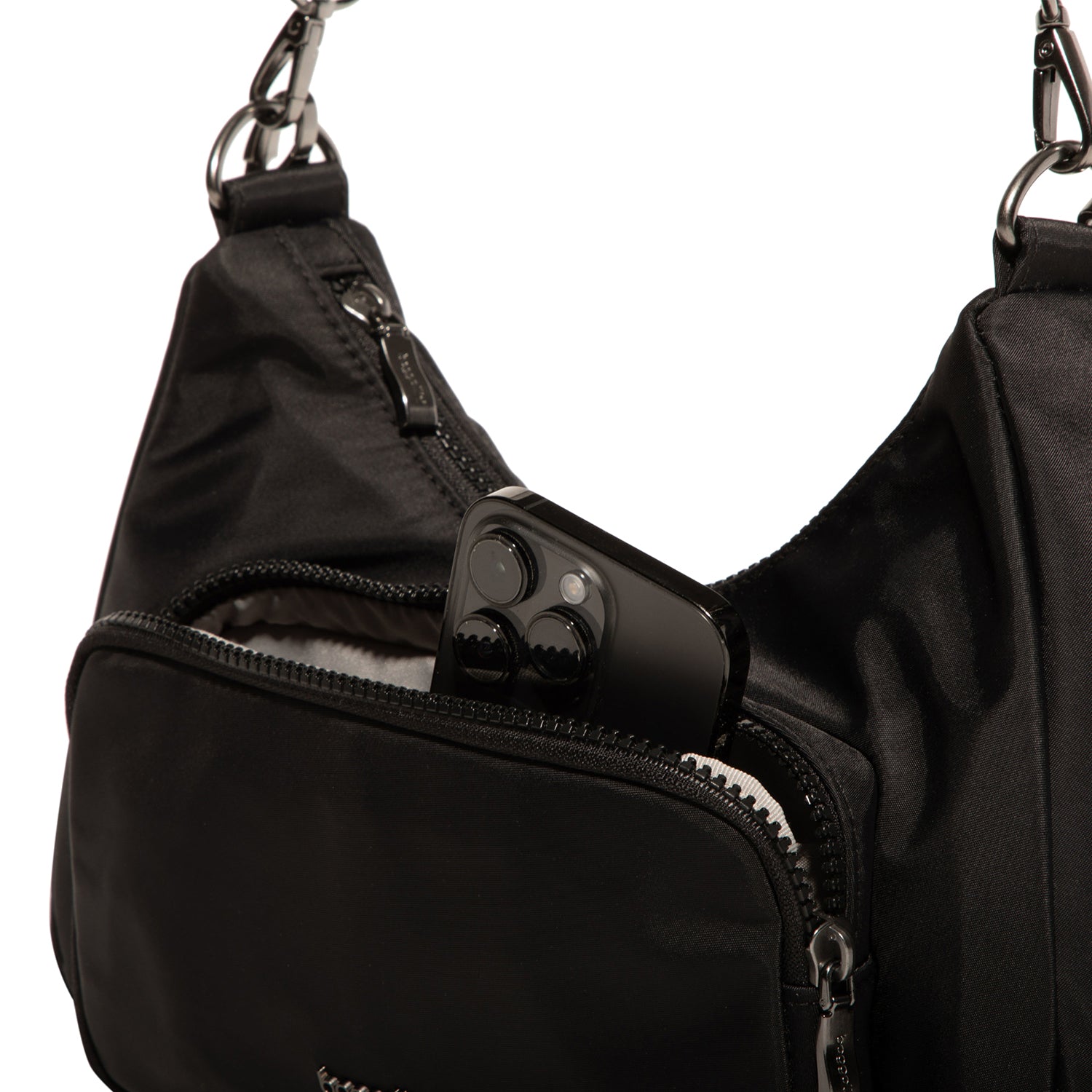 Womens Baggallini Baggallini Savannah Crossbody Black Twill Black Twill