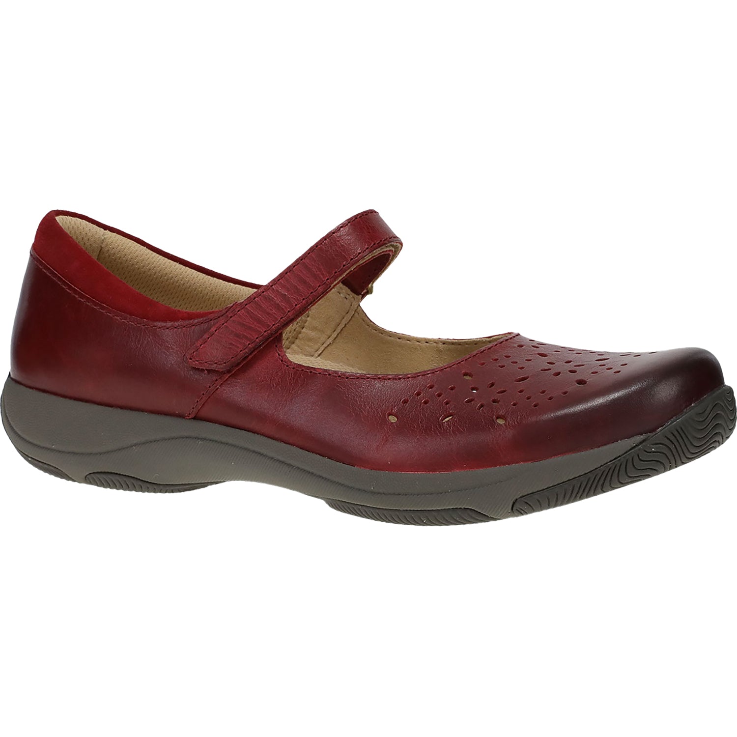 Womens Dansko Women's Dansko Stacy Red Waxy Burnished Red Waxy Burnished