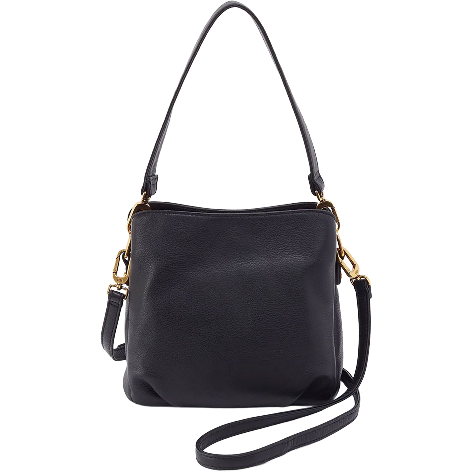 Womens Hobo Hobo International Starr Convertible Shoulder Bag Black Pebbled Leather Black Pebbled Leather