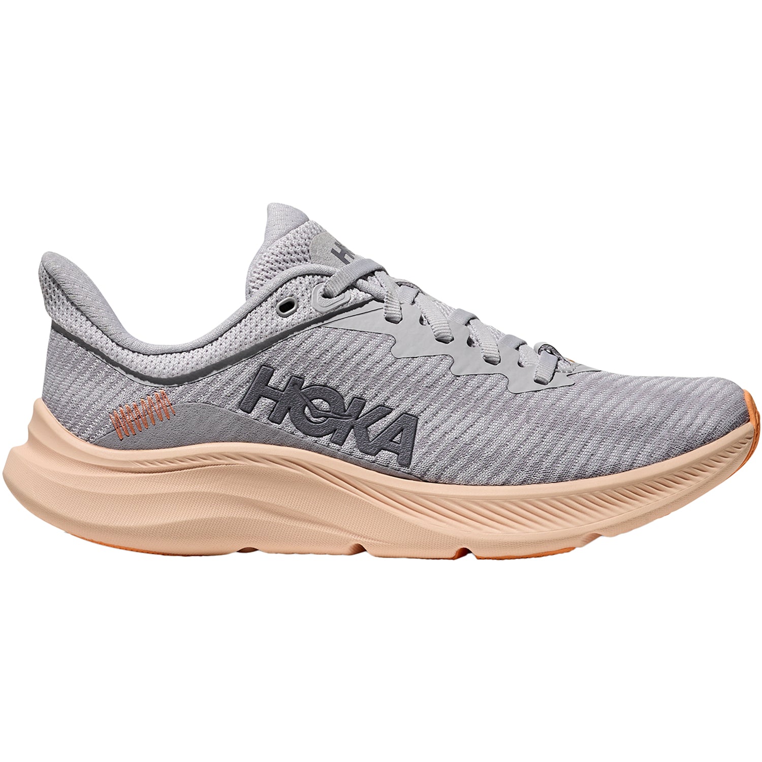 Womens Hoka one one Women's Hoka Solimar Cosmic Grey/Tangerine Glow Cosmic Grey/Tangerine Glow