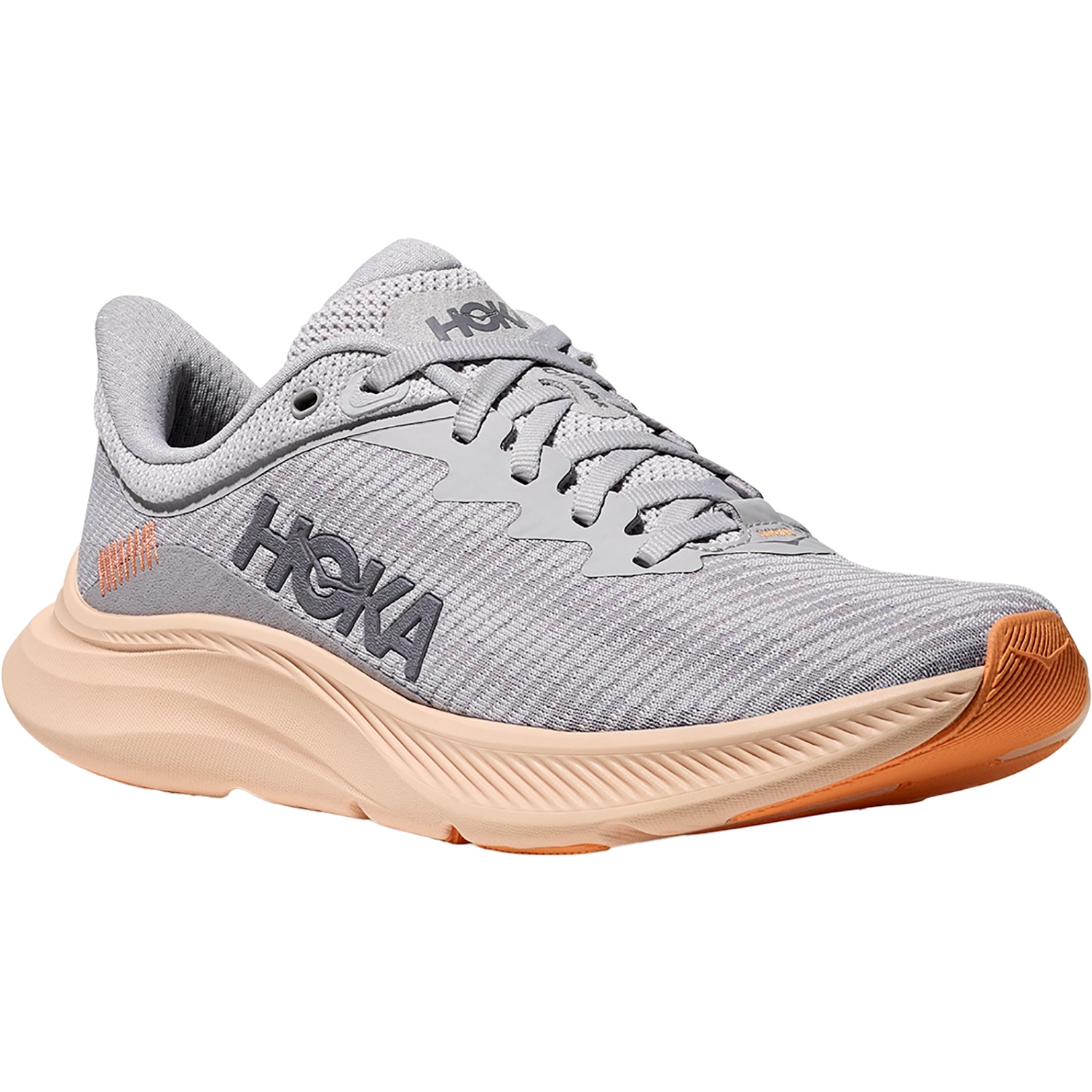 Womens Hoka one one Women's Hoka Solimar Cosmic Grey/Tangerine Glow Cosmic Grey/Tangerine Glow