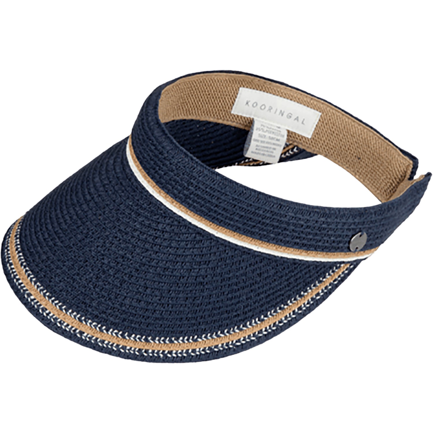 Womens Kooringal Women's Kooringal Hats Tipplers Visor Navy Navy