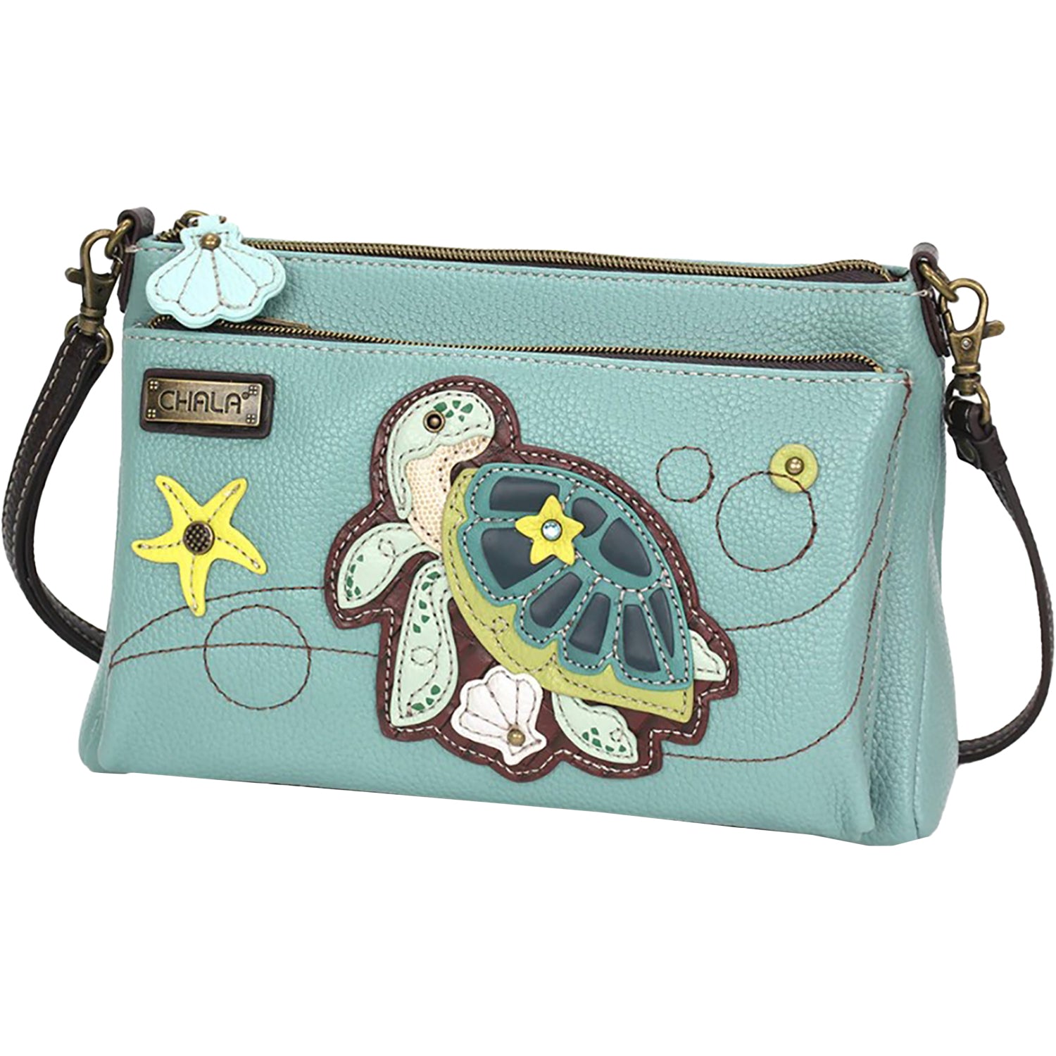 Chala Chala Turtle Deluxe Crossbody Blue Blue