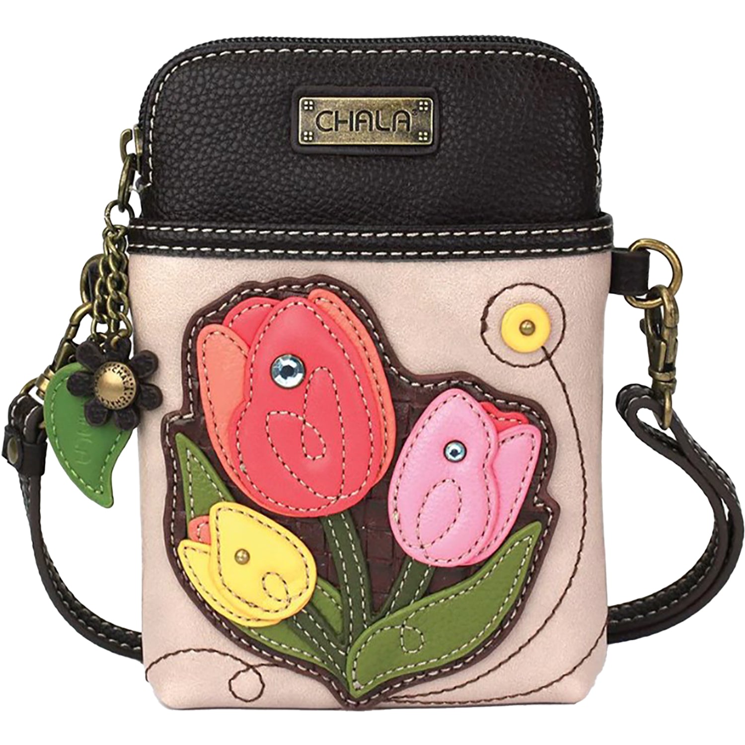 Chala Chala Tulip Cell Phone Crossbody Ivory Ivory