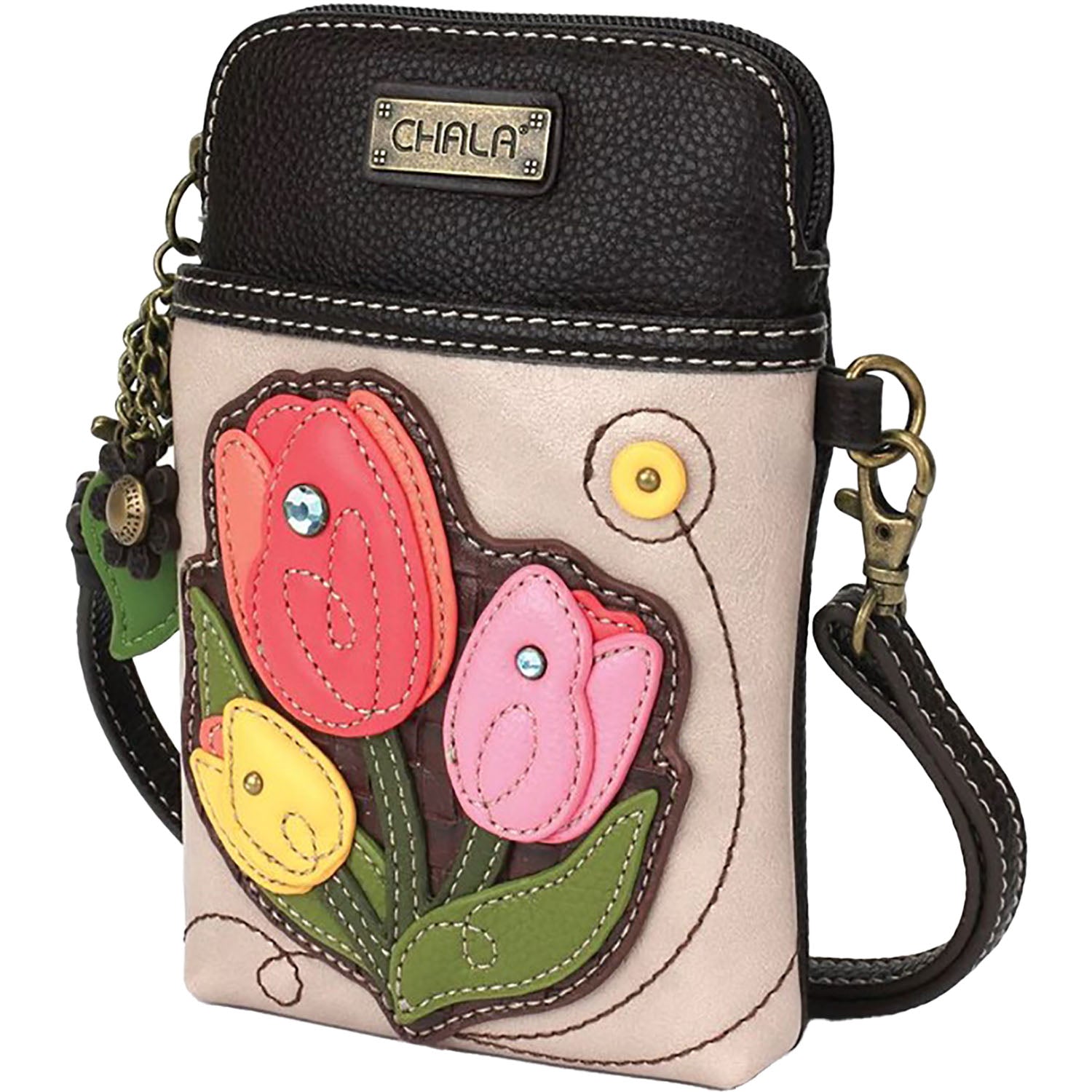 Chala Chala Tulip Cell Phone Crossbody Ivory Ivory