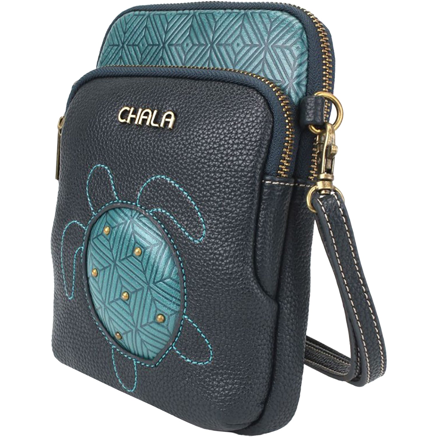 Chala Chala Turtle Uni Cell Phone Crossbody Turquoise Turquoise