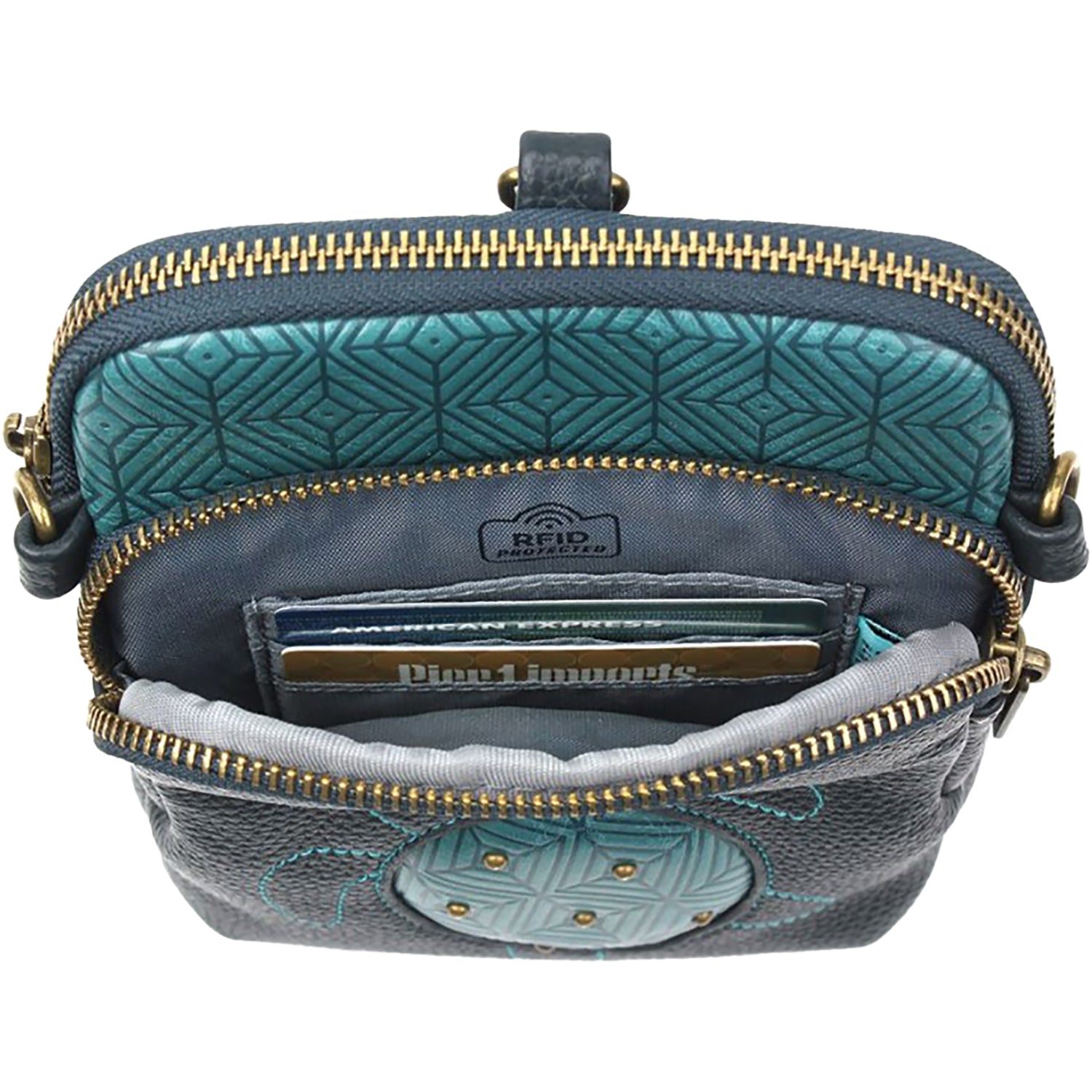 Chala Chala Turtle Uni Cell Phone Crossbody Turquoise Turquoise