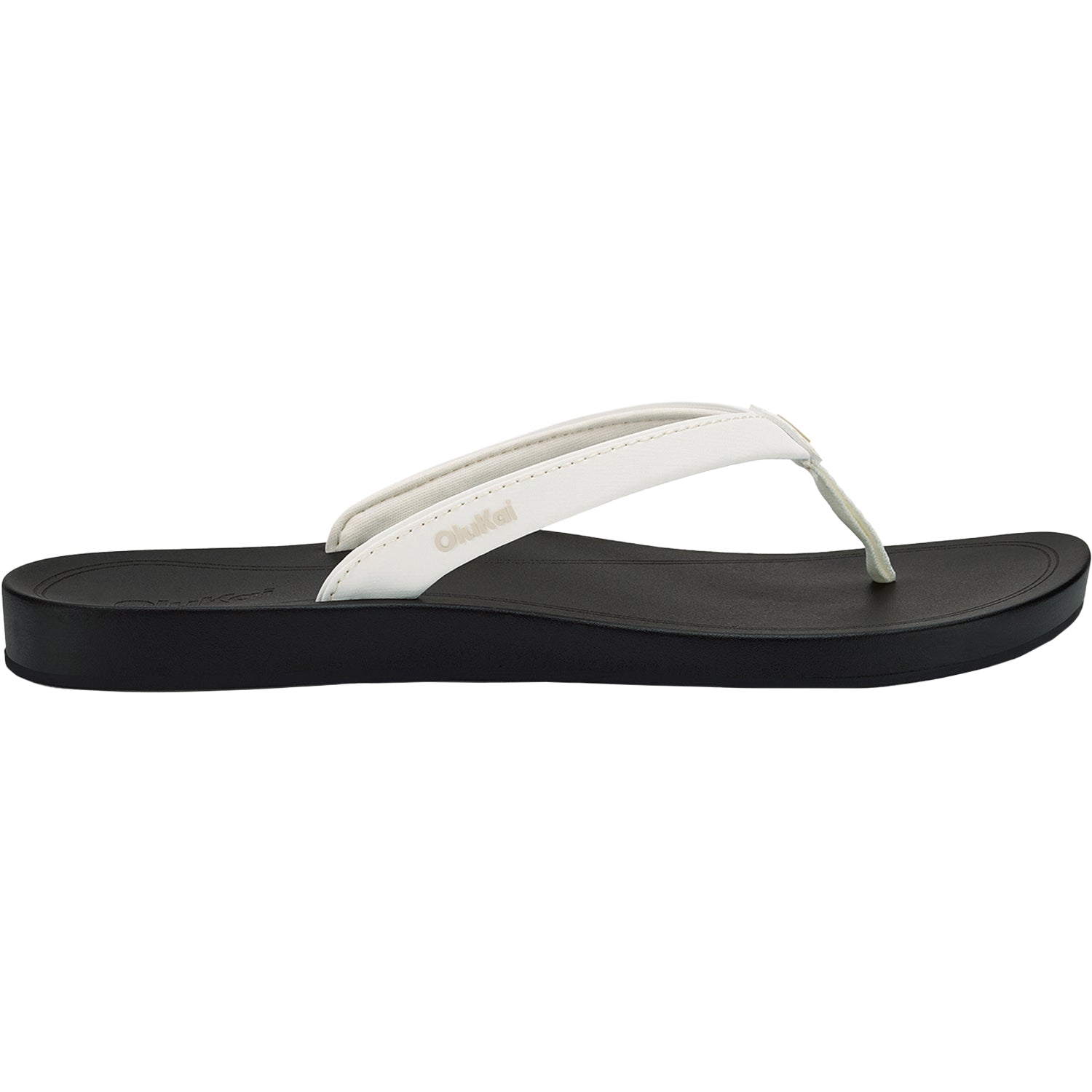 Womens Olukai Women's Olukai Uiki Bright White/Lava Rock Bright White/Lava Rock