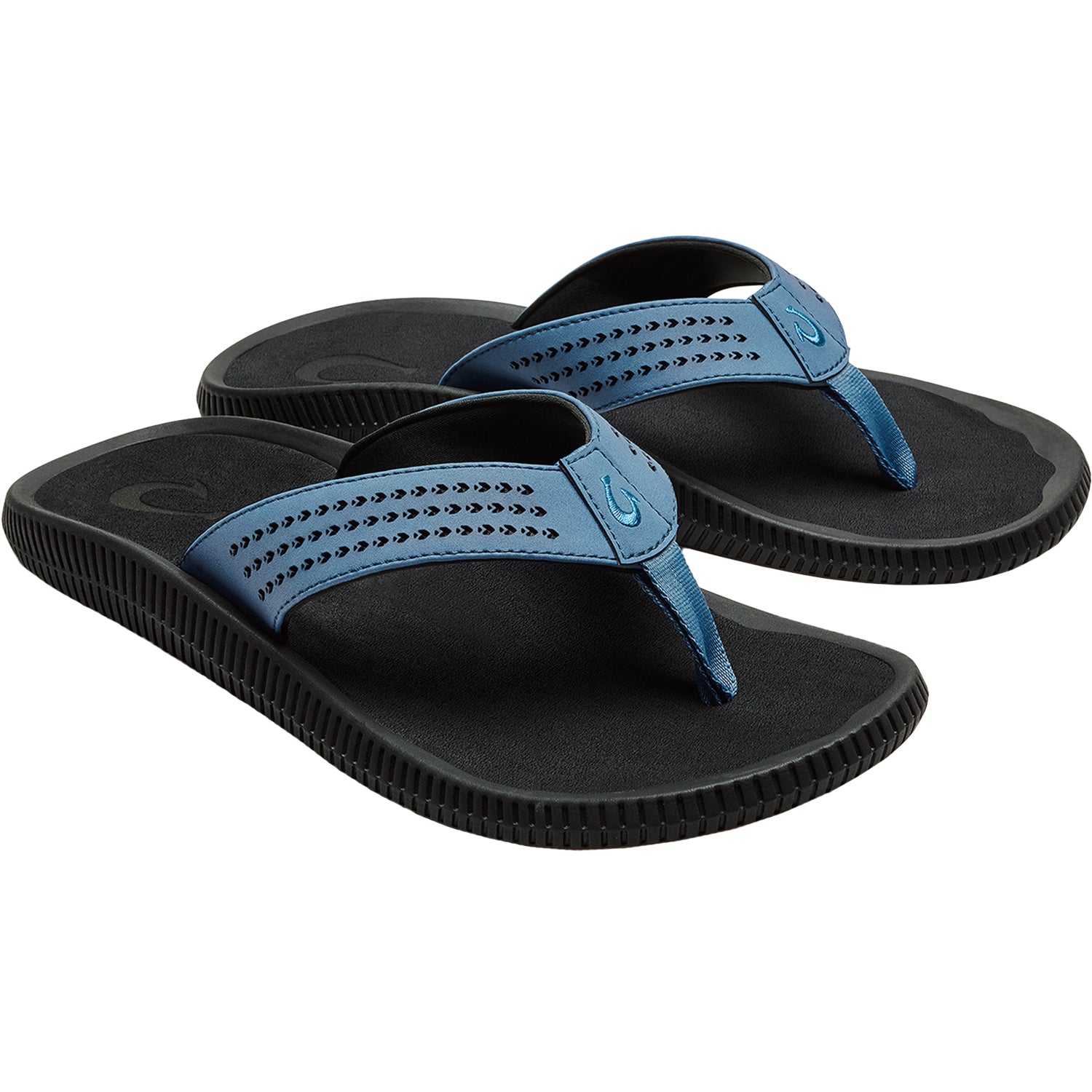 Mens Olukai Men's OluKai Ulele Blue Fog/Lava Rock Blue Fog/Lava Rock
