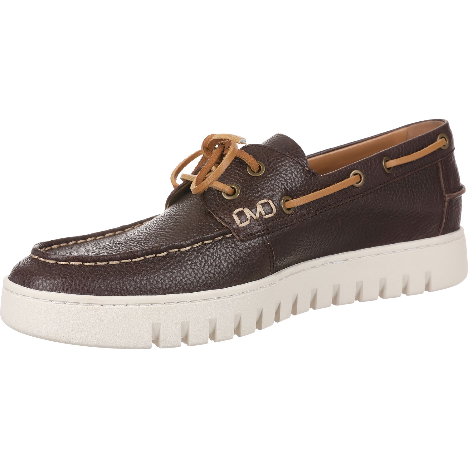 Mens Vionic Men's Vionic Uptown Boat Chocolate Ganache Chocolate Ganache