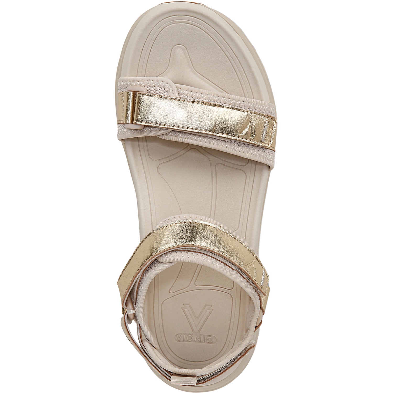 Womens Vionic Women's Vionic Walk Max Wanderer Parchment/Gold Parchment/Gold